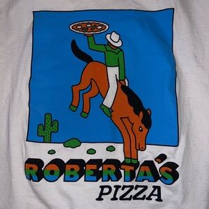 Roberta’s Pizza Cowboy Pizza T-Shirt with Colorful Print